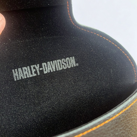 Harley Davidson Sun Glasses Case / Leather / New - Picture 3 of 9